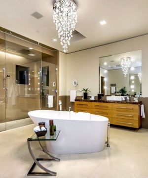 复古混搭120平米浴室装修效果图大全2025图片