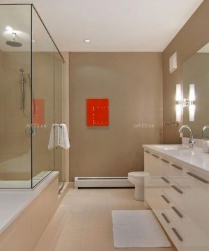 最新现代北欧120平米浴室效果图大全2023图片