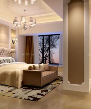 最新古典欧式三室一厅120平米卧室装修图片大全