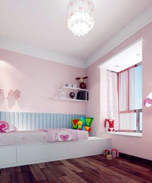 温馨80平米小户型两室一厅儿童房颜色装修效果图片