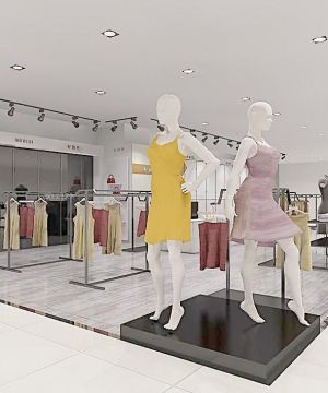 2025时尚女装店铺商铺装修设计图片欣赏 