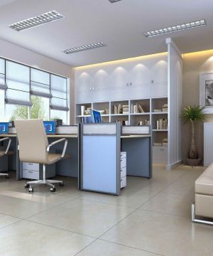 2023现代风格80平米办公室装修设计效果图