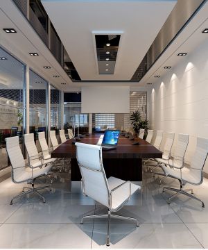 80平米会议室办公室装修设计效果图欣赏