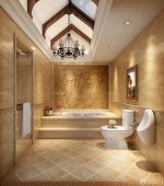 典雅欧式新古典120平方米别墅浴室图片大全