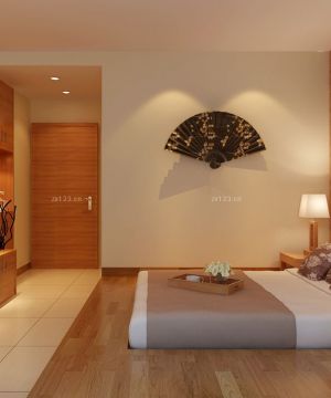 日式风格70平米两房卧室装修效果图 
