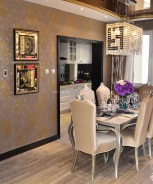 家装90平方米小户型背景墙壁纸装修样板间大全