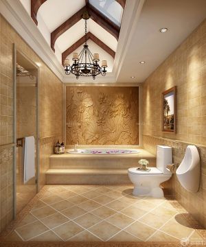 典雅欧式新古典120平方米别墅浴室图片大全