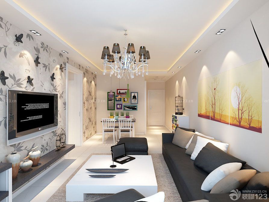 家装90平三室一厅装修效果图大全2025图片