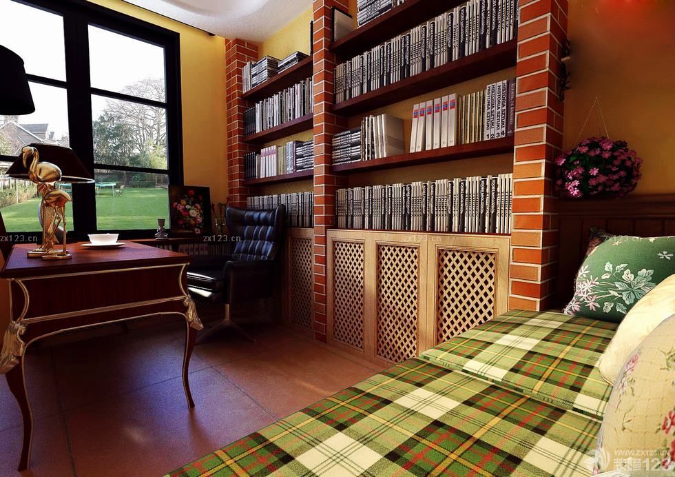 东南亚风格80平方房屋书房装修设计图片大全