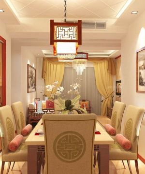 2025中式家装100平米餐厅装修效果图