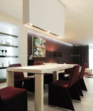现代100平米餐厅餐桌椅子装修效果图片大全