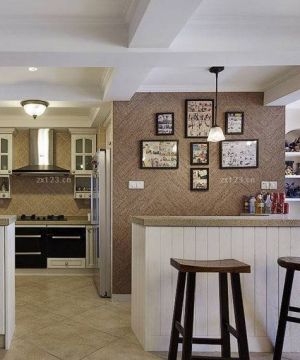 140平米跃层房屋厨房吧台装修设计案例大全