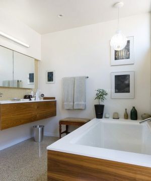 90平房屋卫生间浴室装修效果图大全2023图片
