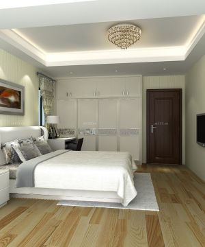 现代主卧室整体衣柜装修效果图片欣赏