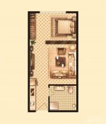 60平米小户型酒店式公寓设计图样板