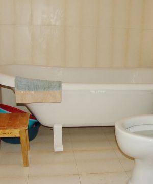 5万装修70平米小卫生间白色浴缸装修图片