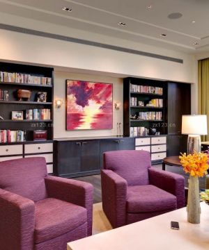 80平米别墅家用书柜装修设计图片大全