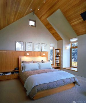 2023现代美式风格130平米带阁楼美式卧室家具欣赏