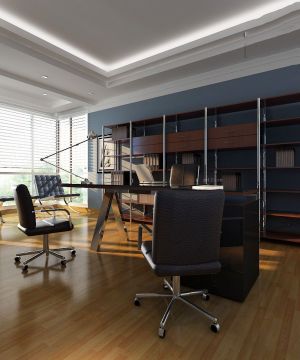 2023公司老板80平米办公室装修效果图