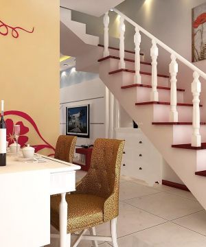 2023家庭现代风格自建房楼梯装修设计效果图