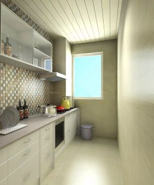 小户型80多平米便宜的厨房橱柜装修效果图片