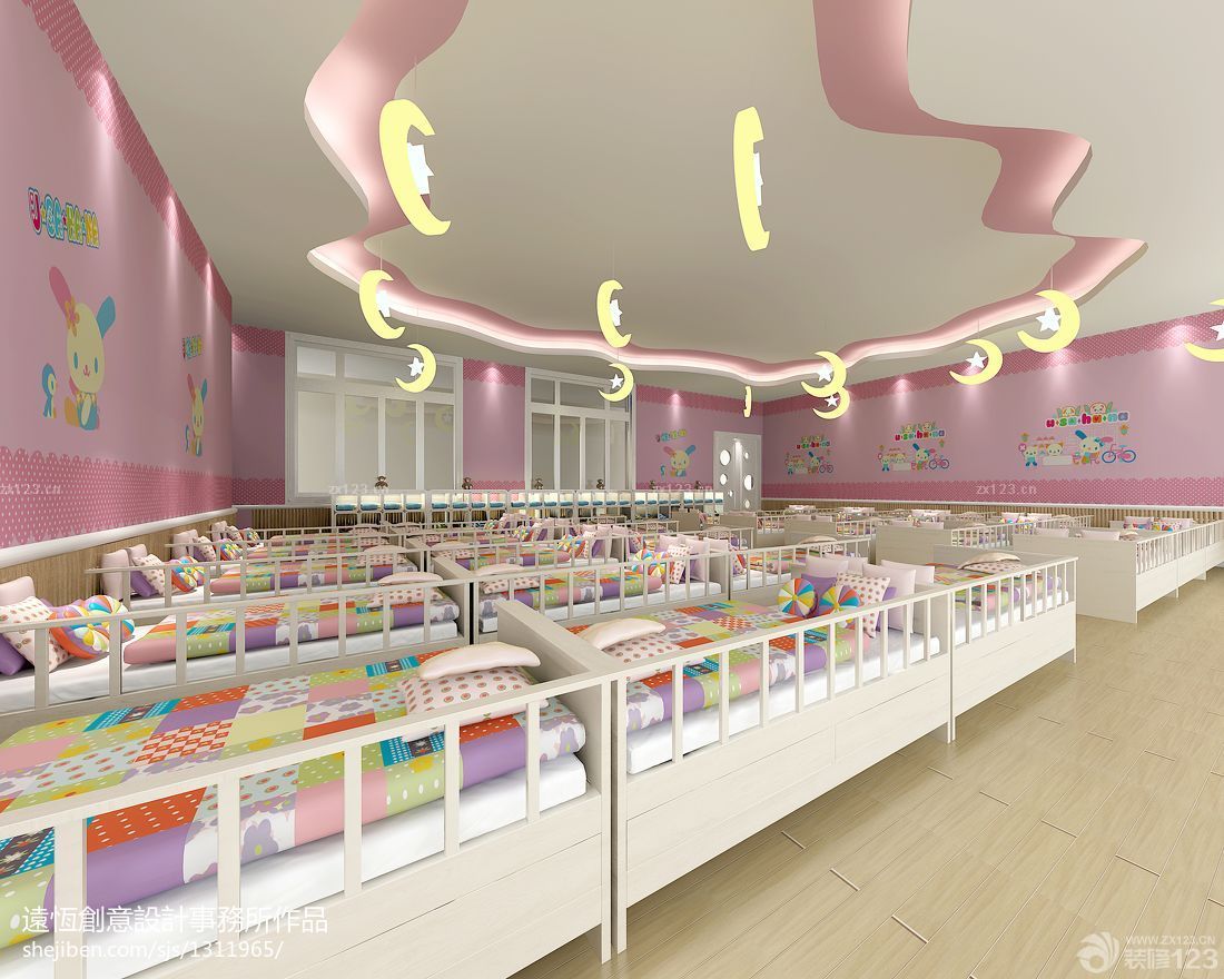 大型幼儿园床现代风格设计效果图欣赏