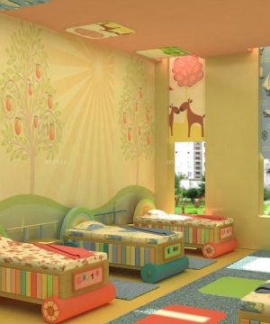 2023温馨现代风格幼儿园床装潢效果图欣赏