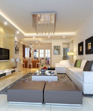 简约家装现代风格客厅沙发靠背设计案例