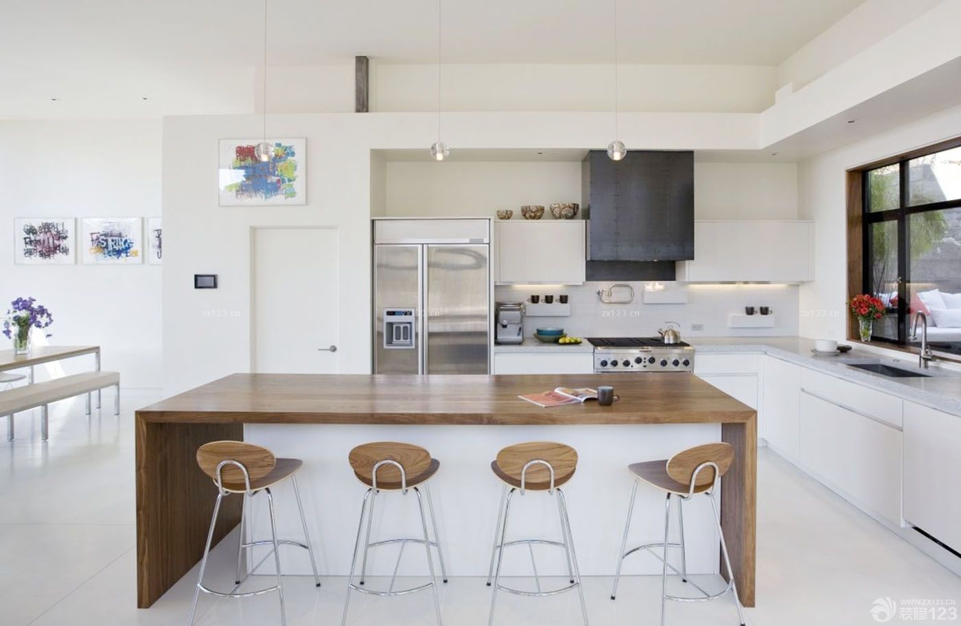 2025时尚家装厨房吧台设计效果图欣赏