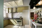 70平米小户型样板房厨房吧台设计效果图片