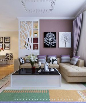 70-80平米房屋进门隔断设计装修效果图欣赏