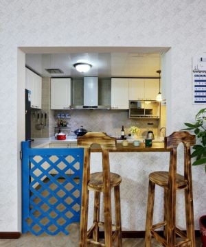 美式风格小厨房装修设计效果图片大全
