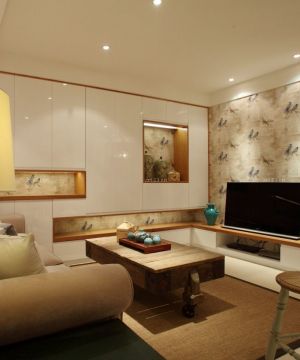 日式家装风格60平米一居室装修效果图欣赏