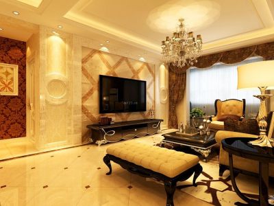 万达华府-简欧风格-85平米装修样板间-哈尔滨麻雀装饰公司