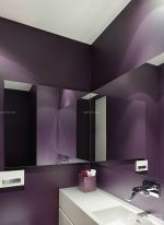 公共卫生间紫色墙面装修效果图大全