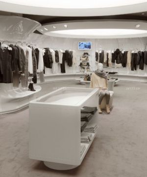 2025高端品牌服装店服装陈列设计效果图片