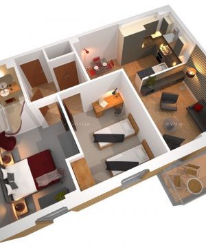 酒店式公寓房屋装修设计平面图欣赏