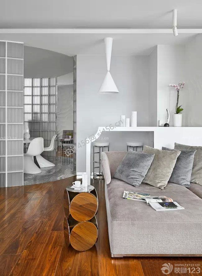 单身公寓家装吧台装修效果图片