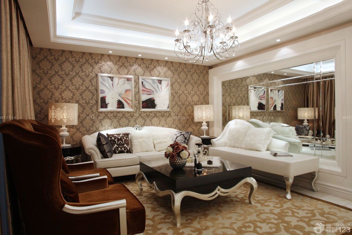 客厅家装壁纸设计效果图欣赏