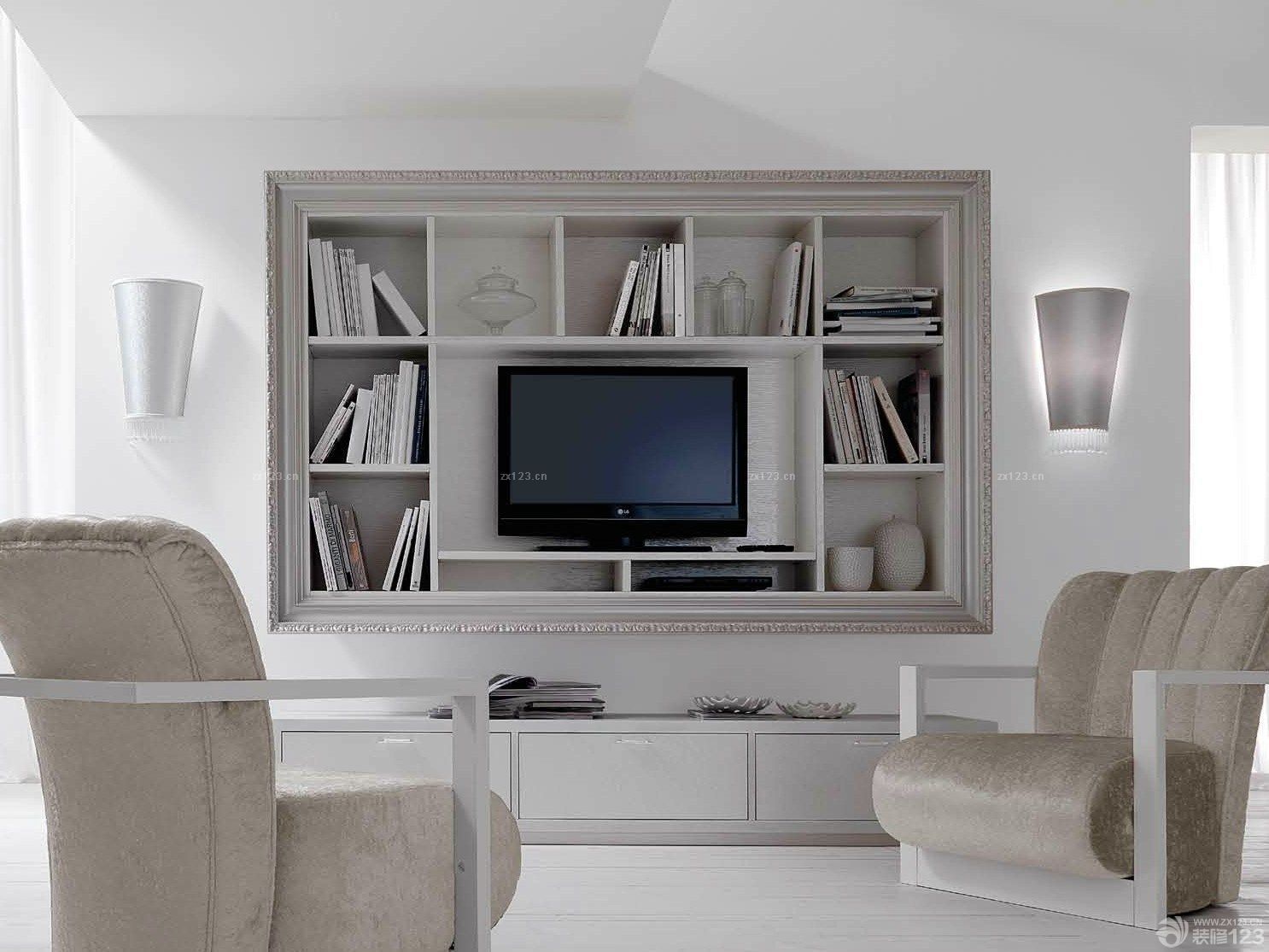 北欧风格客厅电视柜装修设计效果图欣赏