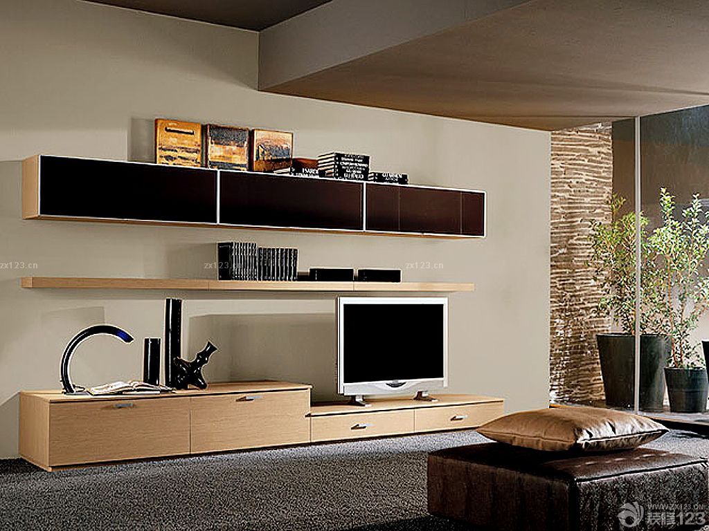 简约时尚风格家居客厅电视柜效果图