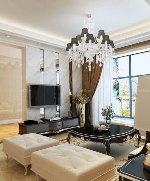 家装后现代装修风格客厅隔断设计效果图片欣赏