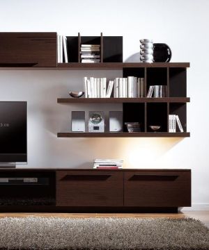 简单混搭风格客厅组合电视柜效果图片欣赏