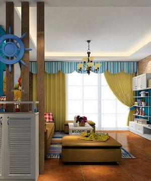 2025时尚混搭风格客厅隔断装修效果图欣赏