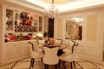 美式餐厅酒柜装修效果图片2025