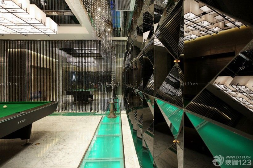 别墅台球桌装修图片大全
