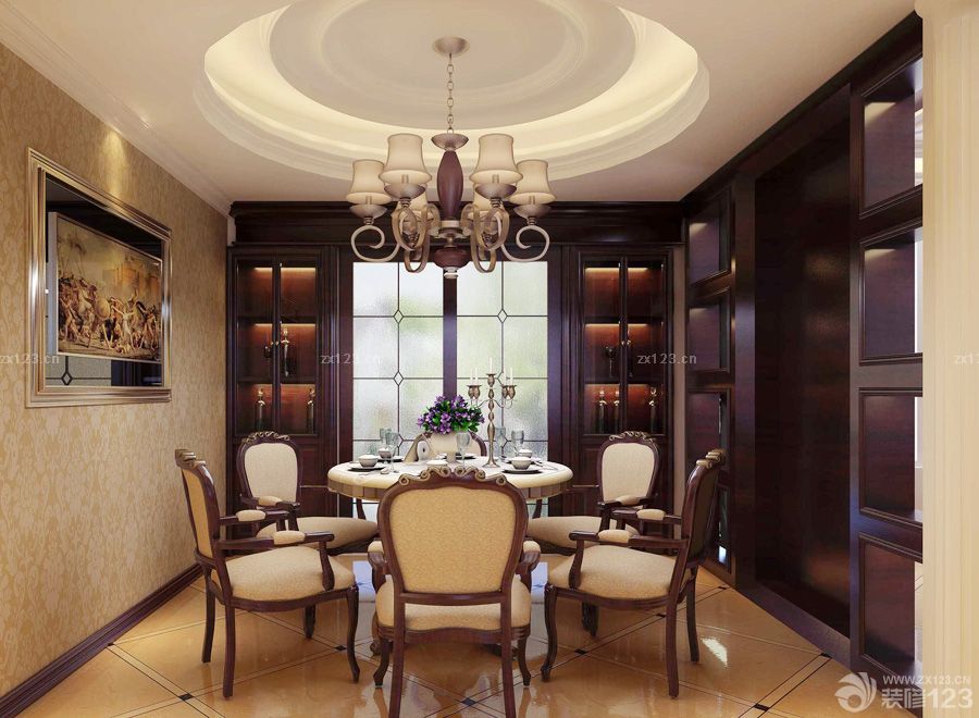 2025美式家装新房餐厅装修效果图欣赏