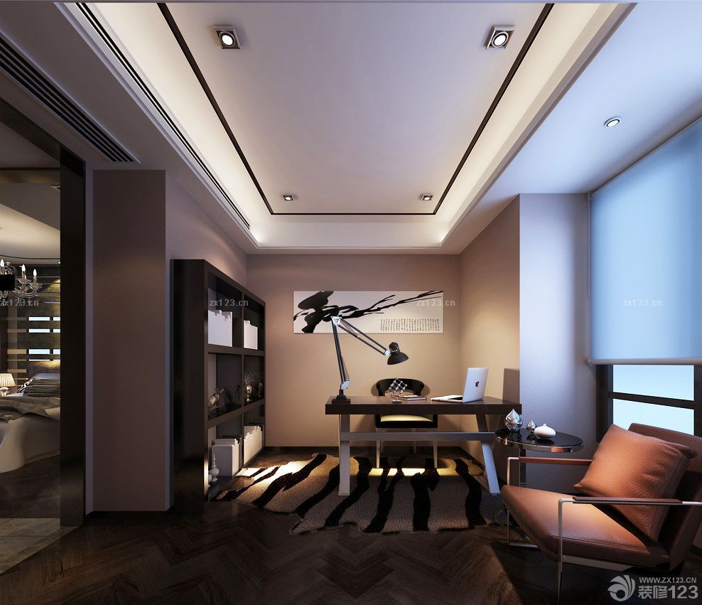 简约时尚家装书房装修设计效果图欣赏