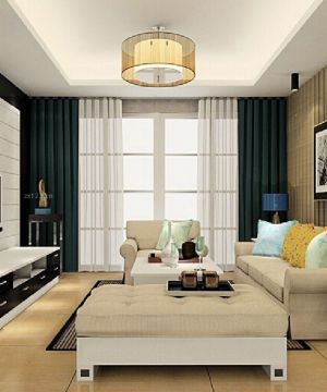 2023家庭时尚混搭风格装潢客厅设计效果图欣赏