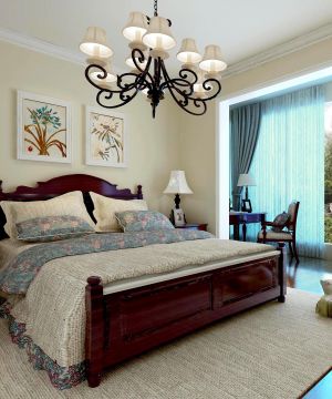 最新80~90平方小户型美式卧室装修效果图片